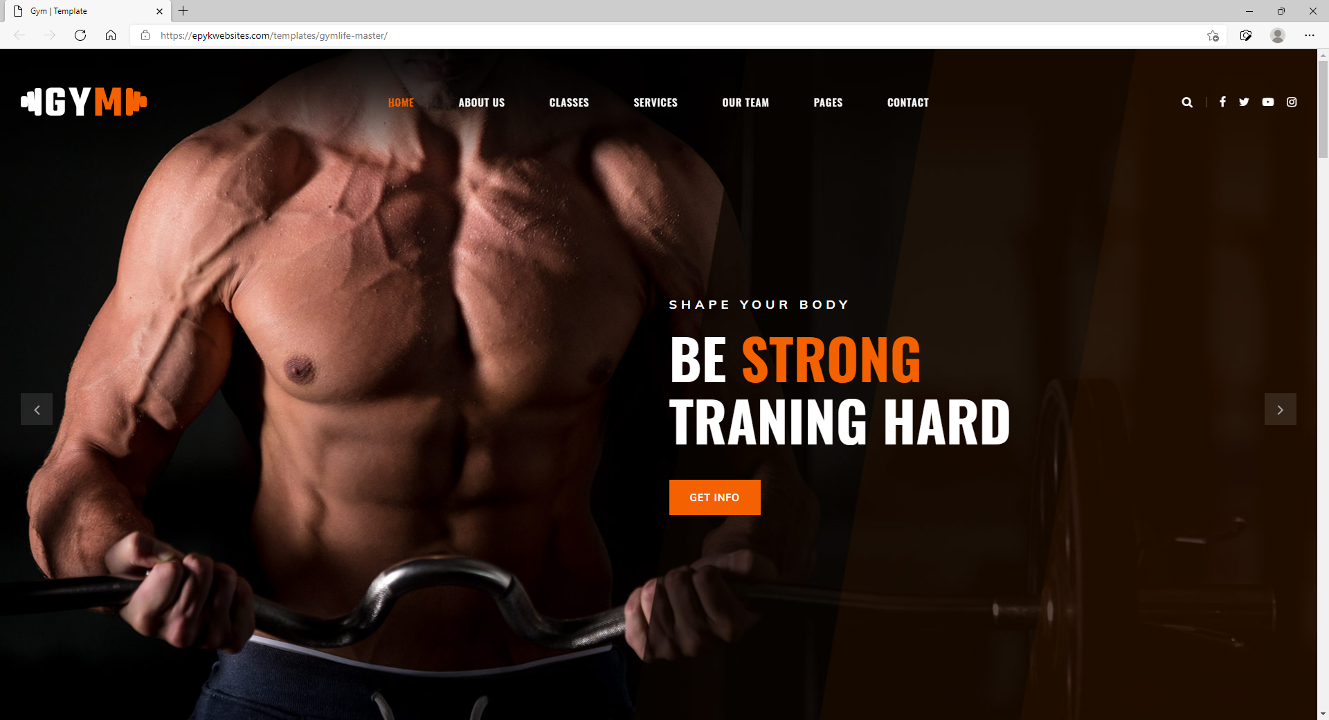 Element Website Template